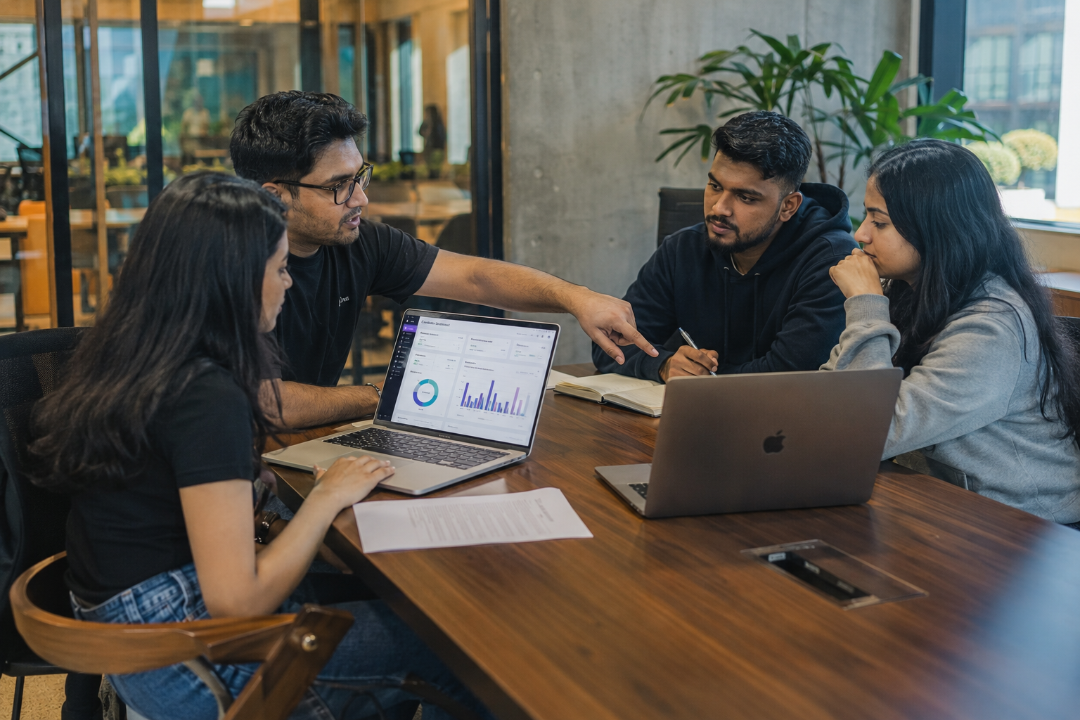 Delivery teams at work